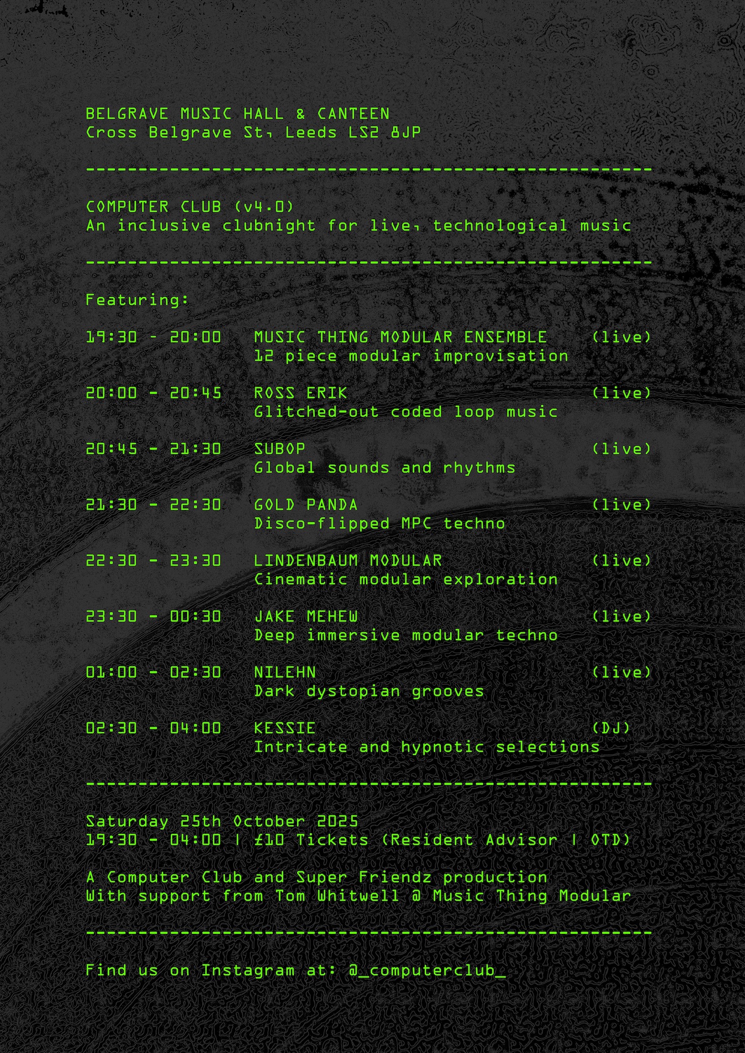 Computer Club v4.0 poster